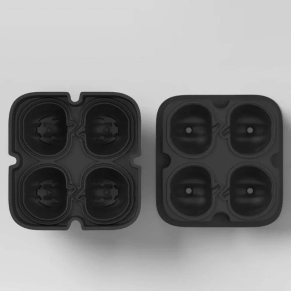 Halloween Pumpkins Silicone Ice Cube Tray Black Threshold Drinks New‎
